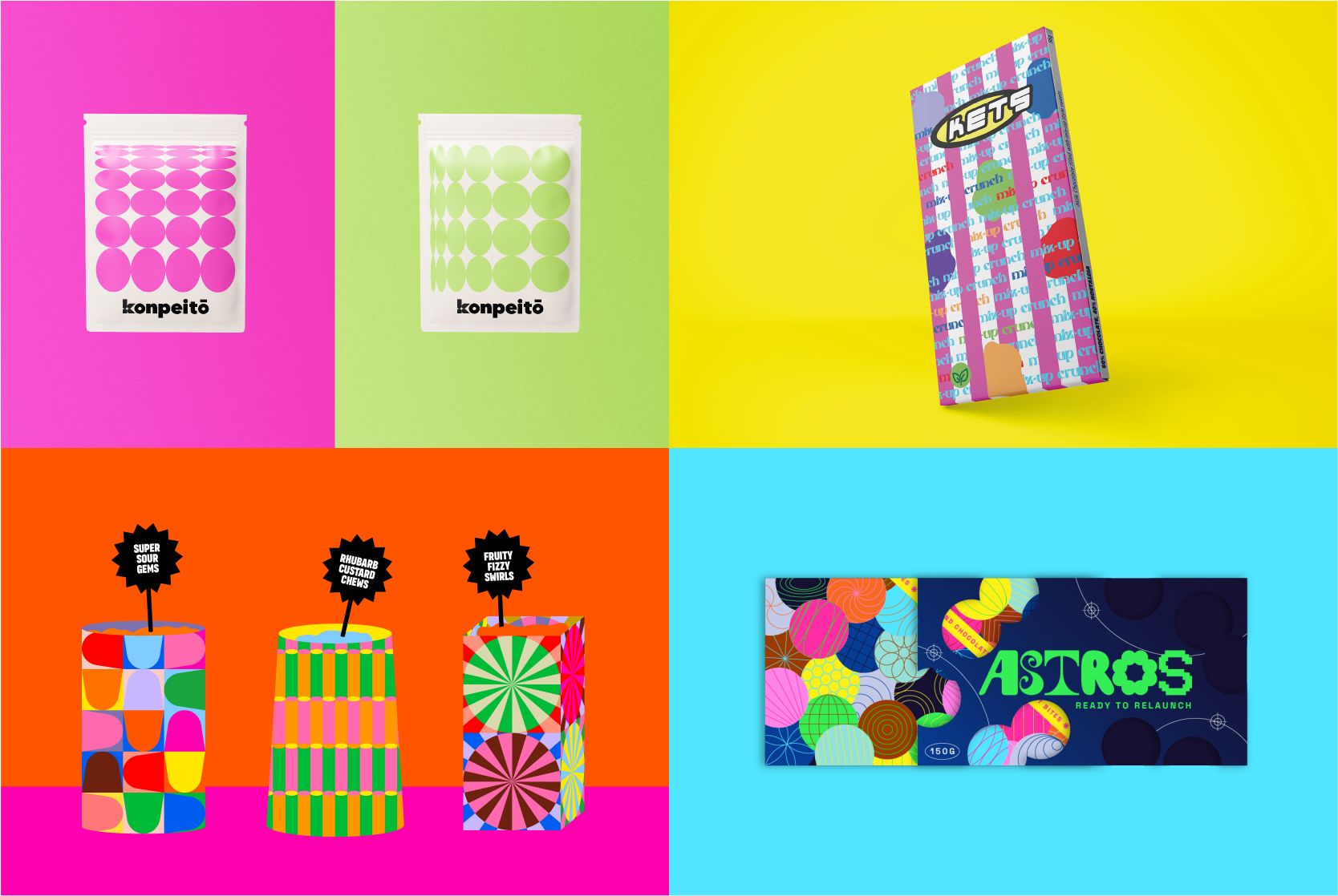 Chaotic Maximalism task - blog header with all graphic designers work